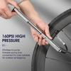 WEST BIKING Tragbare Fahrradpumpe Aluminiumlegierung Fahrrad Luftpumpe Reifenfüller Schrader/Presta Universal Rennrad Zubehör