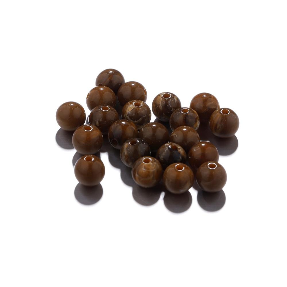100-200Pcs Colorful Round Imitation Natural Stone Bead Loose Spacer Bead For DIY Necklace Bracelet Jewelry Making Supplies