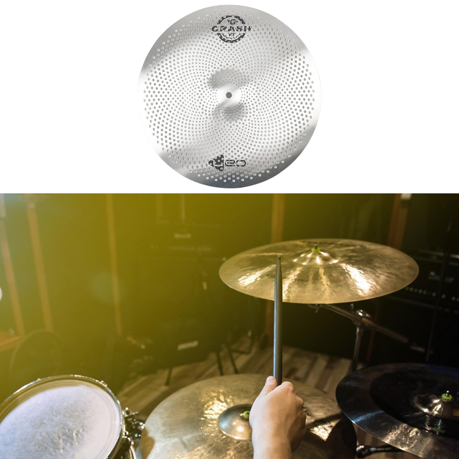 

Тарелка с низкой громкостью, тихая тарелка, практика барабанщика, тарелка, беззвучный режим для начинающих 18inch