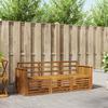 Outdoor Sofa Set 3 Piece Natural Solid Acacia Wood