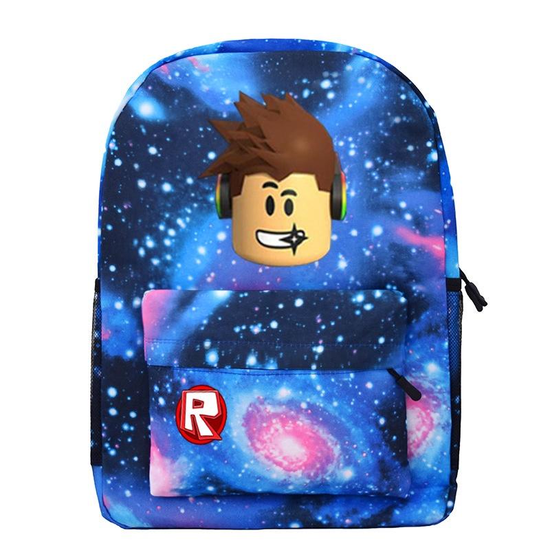 Roblox School Backpack Student Canvas Bag Boys Casual Outdoor Climbing Backpack