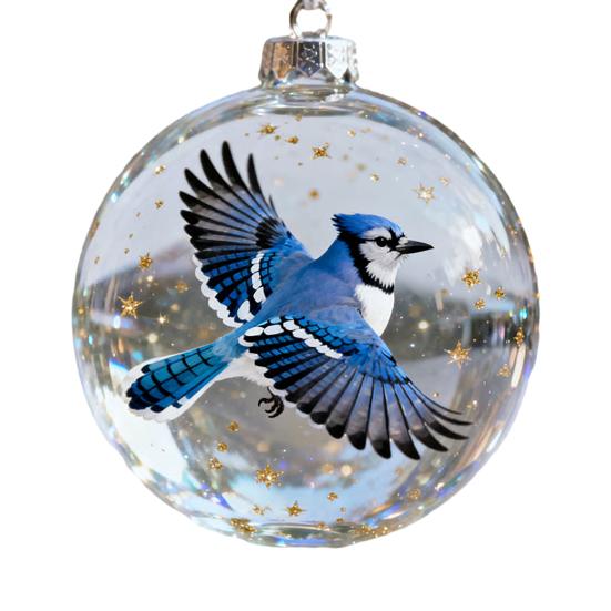 Weihnachtsvogel Acryl Ornamente 2D Kardinäle Tier Baumschmuck Handgefertigt Feiertag