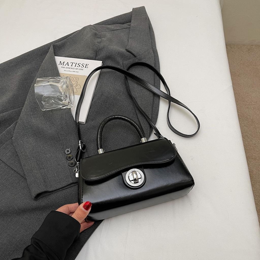 Korean portable bowling bag women's 2025 new trendy fashion shell bag versatile oblique span bag small square bag