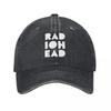 Módní hudební kapela Radiohead Baseballové čepice Unisex Opotřebované Prané Pokrývky hlavy Hip Hop Street Rock Venkovní Cvičení Čepice Klobouk