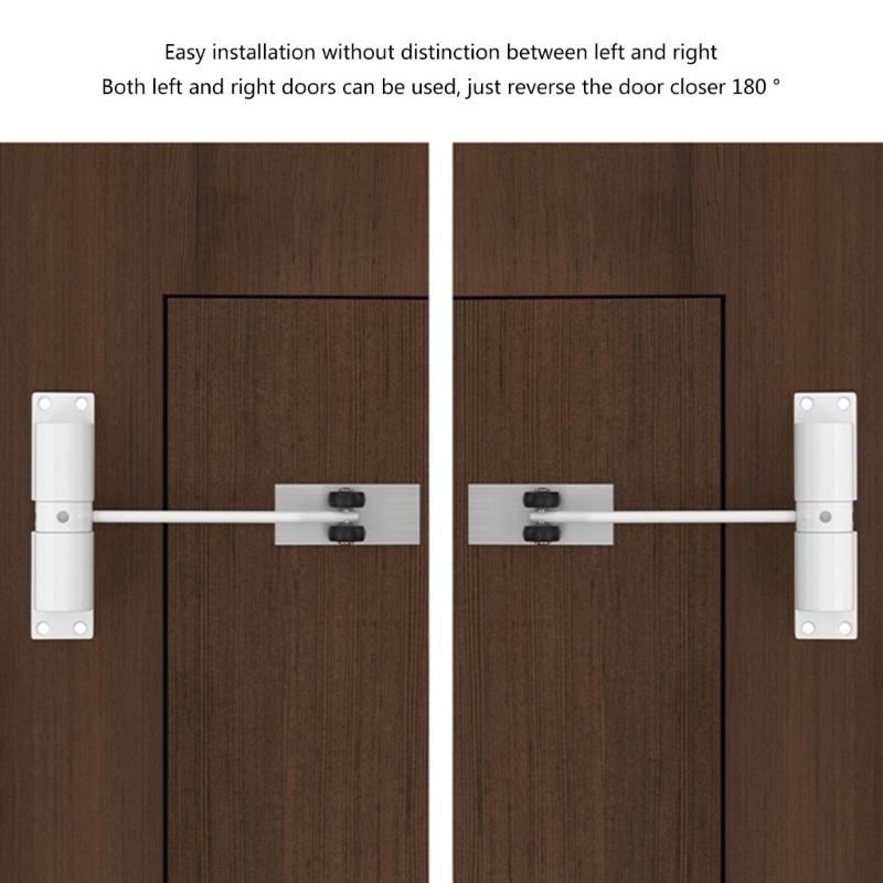 Durable Aluminum Alloy Door Closing Device Adjustable Gate Closing System Door Closure Suitable for Wooden & Fire Doors