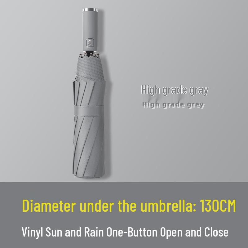 72-Rib Automatic Sunshade Umbrella: Dual-Use, Large Folding Parasol for Women & Men - Rain or Shine Protection.