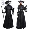 Middelalder Steampunk Pestlæge Kostume med Kragemaske, Plus Size S-5XL