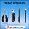 1/5 Pcs Set Stainless Steel Pedicure Manicure Tools Set Heavy‑Duty Ingrown Toenail Clippers Thick Nail Trimmer Nail File