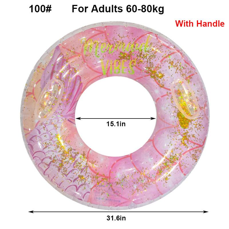 Rooxin Mermaid Swimming Ring Inflatable Pool Float For Adult Kids Swimming Circle Baby Swim Tube Water Play Swimming Pool Toys