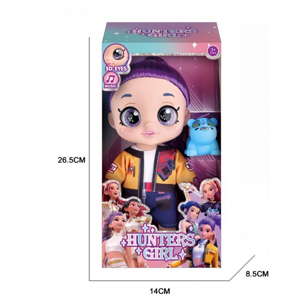 Dämonenjägerin Girlgroup K-Pop Mira Lumi Großer Kopf Q-Version Actionfigur Blind Box Spielzeug