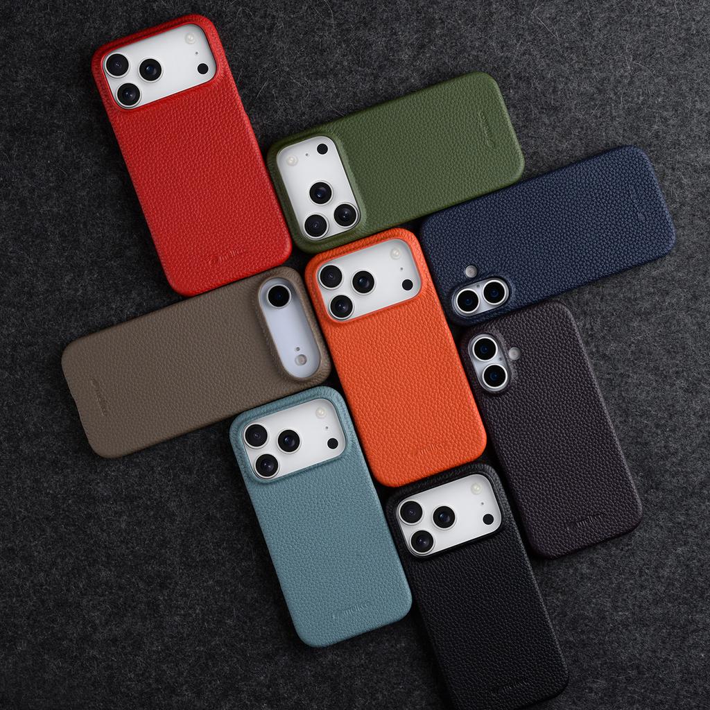 Originální Melkco Pravé Kožené Magnetické Pouzdro pro IPhone 18 17 Pro Max Air 18Pro Business s Magsafe Zadní Kryt Telefonu
