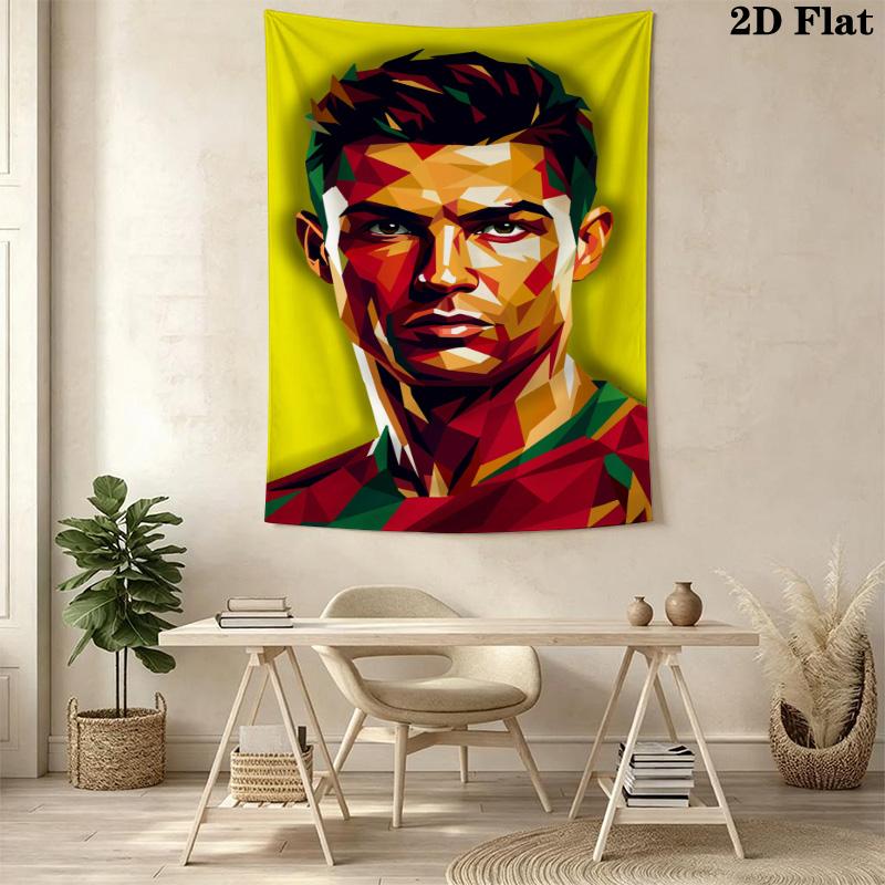 Ronaldo'S Dynamic Celebration Threepiece Set 1 Duvet Cover 2 Pillowcase Without Core Bedding Set Soft And Comfortable