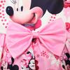 Cute Minnie Mouse Print Girls Sleeveless Dress A-Line Big Pink Bow Flared Skirt Floral Cartoon Kids Princess Sundress for Birthday Party Daily Wear