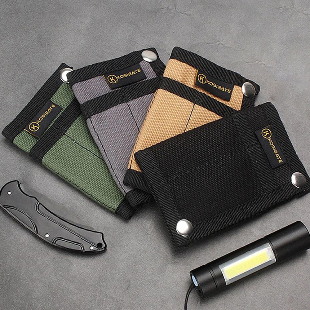 Large Capacity EDC Pouch Wallet Oxford Camping Storage Wallet Hiking Outdoor Coin Purse  Unisex