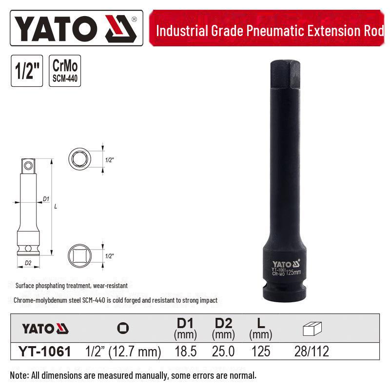 YATO 1/2" Pneumatic Sleeve Extension Rod