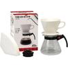 Kalita Coffee Drip Set, 102-Roto Set N, Ceramic, for 2-4 People, Featuring a Three-hole Design for Fast Brewing and Excellent Heat Retention, Extracti
