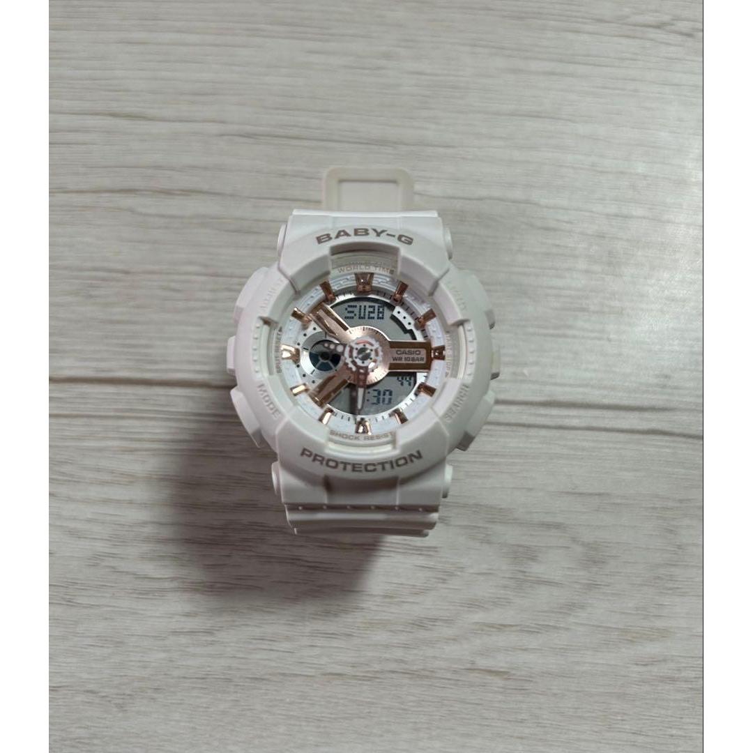 Used CASIO BABY-G B-110XCP wristwatch digital pink beige