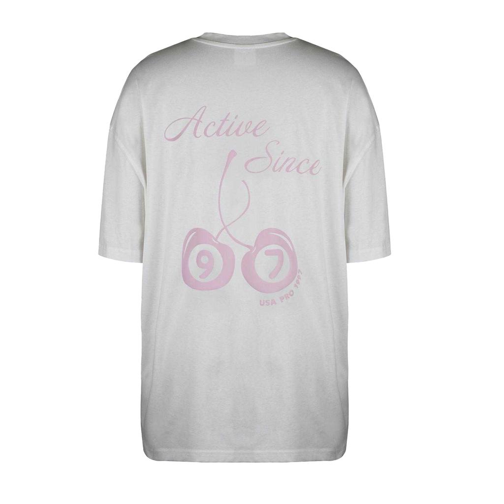 USA Pro Womens/Ladies Graphic Print Cotton Oversized T-Shirt
