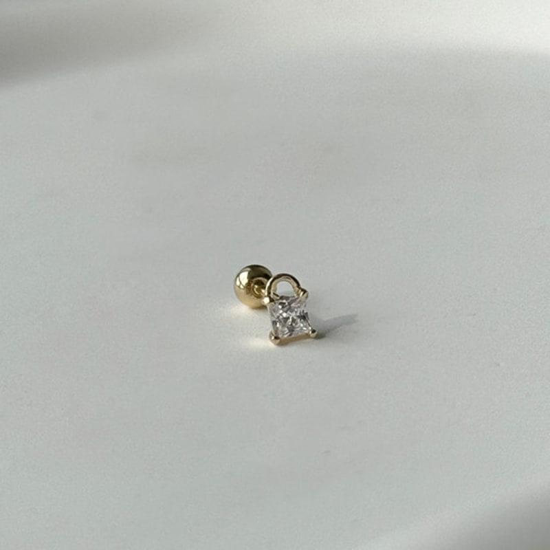 MARQUEMENT 10k 14k Square Lock Piercing