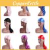 Premium Quality Smooth Silk Nylon Durag Headwear Pirate Cap In Solid Color Style