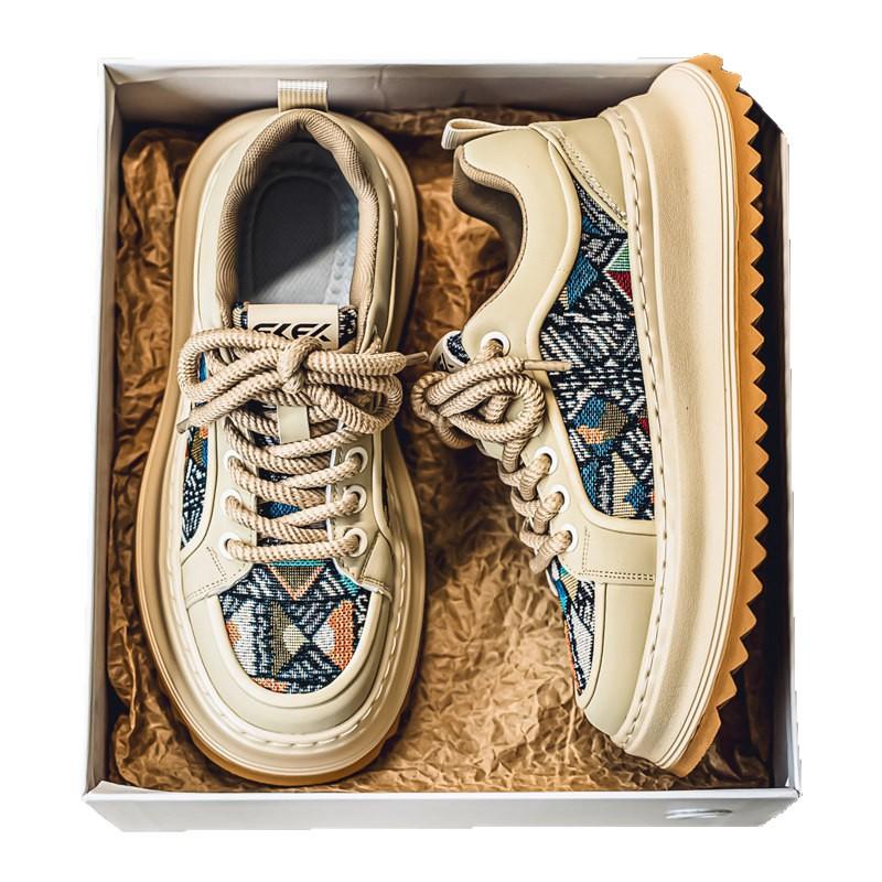2026 China-Chic Chinese Style Niche Design Board Shoes Men With Thick Soles High Embroidery