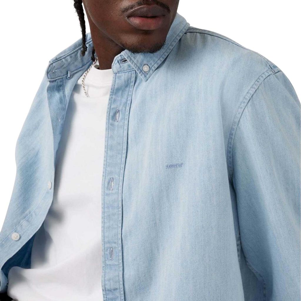 Levis Mens Authentic Button-Down Long-Sleeved Shirt