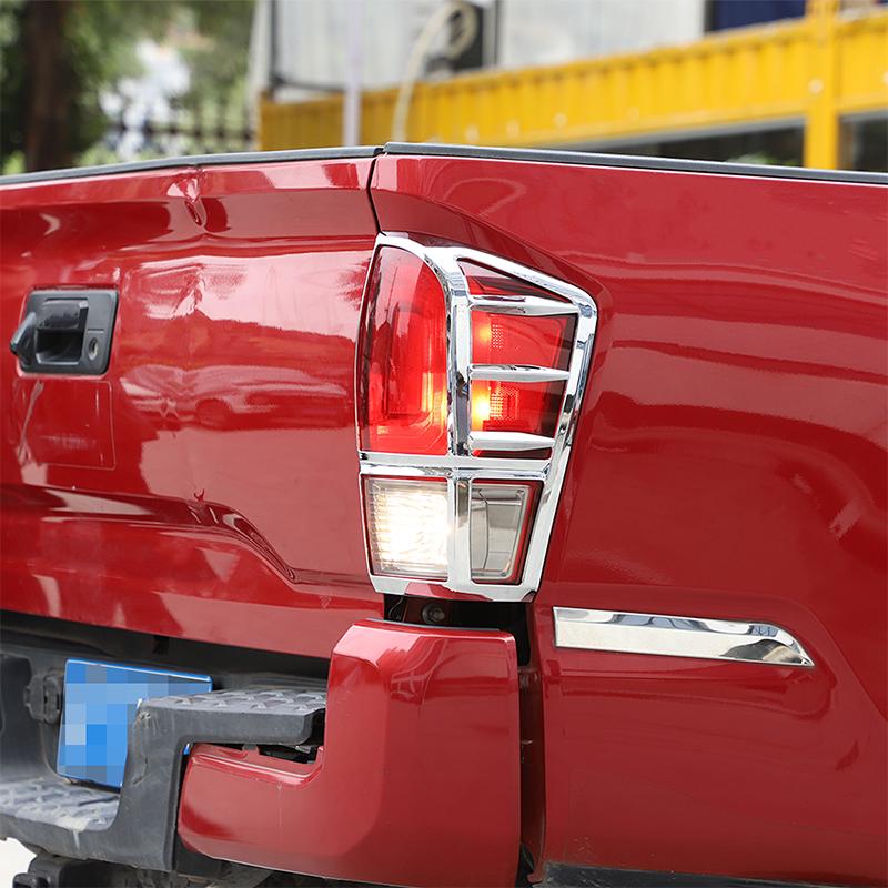 For Toyota Tacoma 2016-2026 ABS Matte Black/Black Car Styling Car Taillight Decorative Frame Sticker Car Exterior Accessories