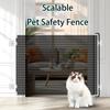Retractable pet safety door fence no punching cat fence sturdy pet barrier pvc material