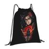 Custom Attack On Titans Drawstring Bags Men Women Lightweight Manga Sports Gym Storage Backpack