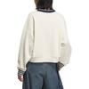 Adidas Originals FW25 Team Sweatcrew Loose Fit V-Neck Pullover Sweatshirt Women Sweatshirt KC5845