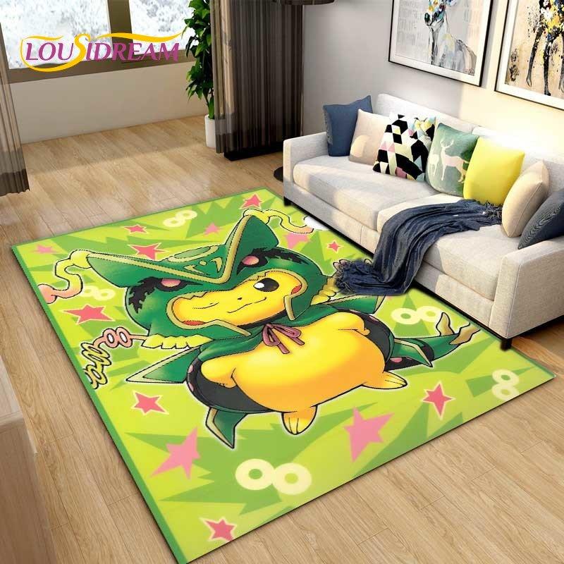 Japanese Anime Cartoon Cute Area Rug,Carpet Rug for Living Room Children's Bedroom Sofa Decoration,Kids Play Non-Slip Floor Mat