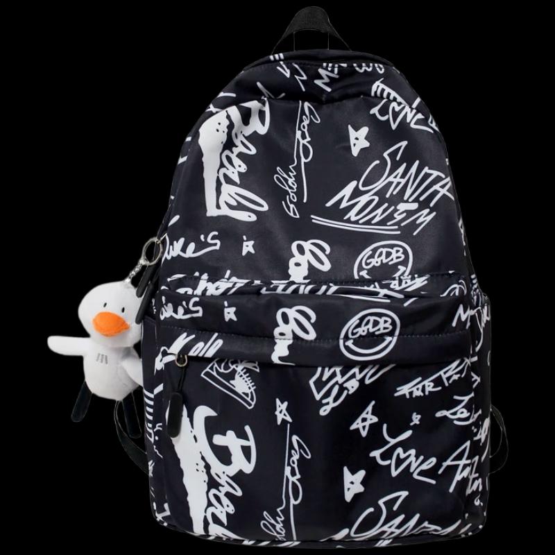 Harajuku Heart Letter Student Backpack