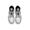 Jordan Air Jordan 1 Ollie Abrasion Resistant Mid top Vintage Basketball Shoes Men's White Gray 554724-078(Team1291-)