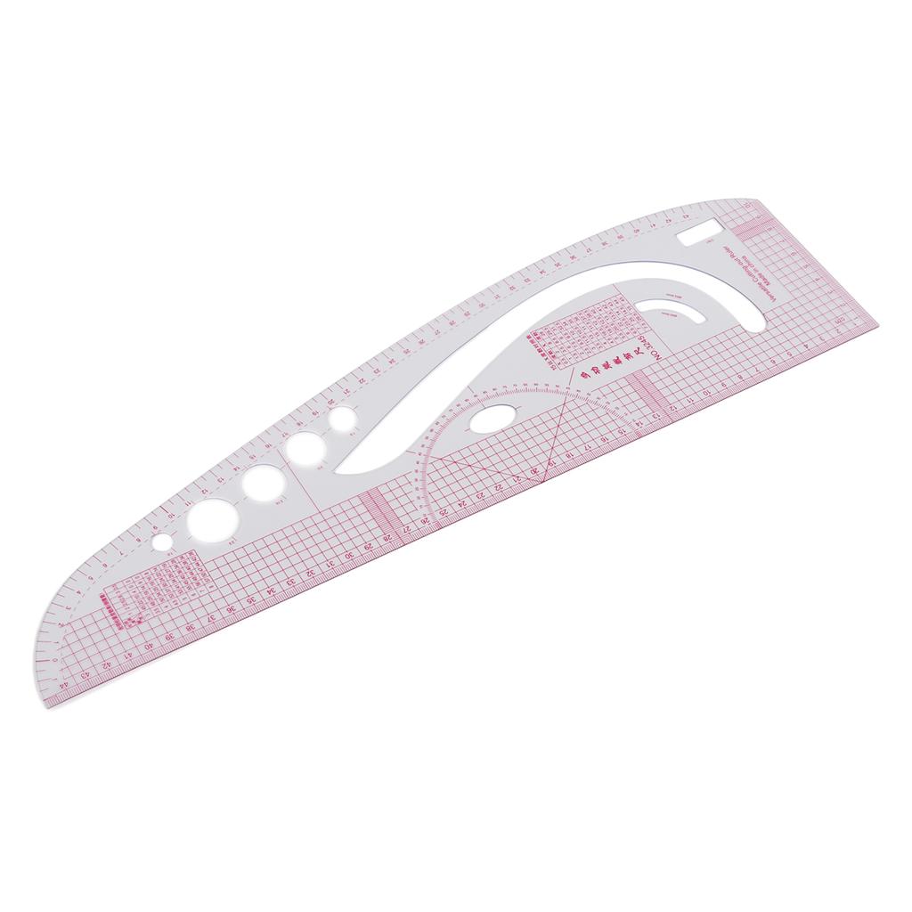 3245 Tailor Ruler High Accuracy Transparent Body Professional Plastic Multifunction Ruler for Costume Designing