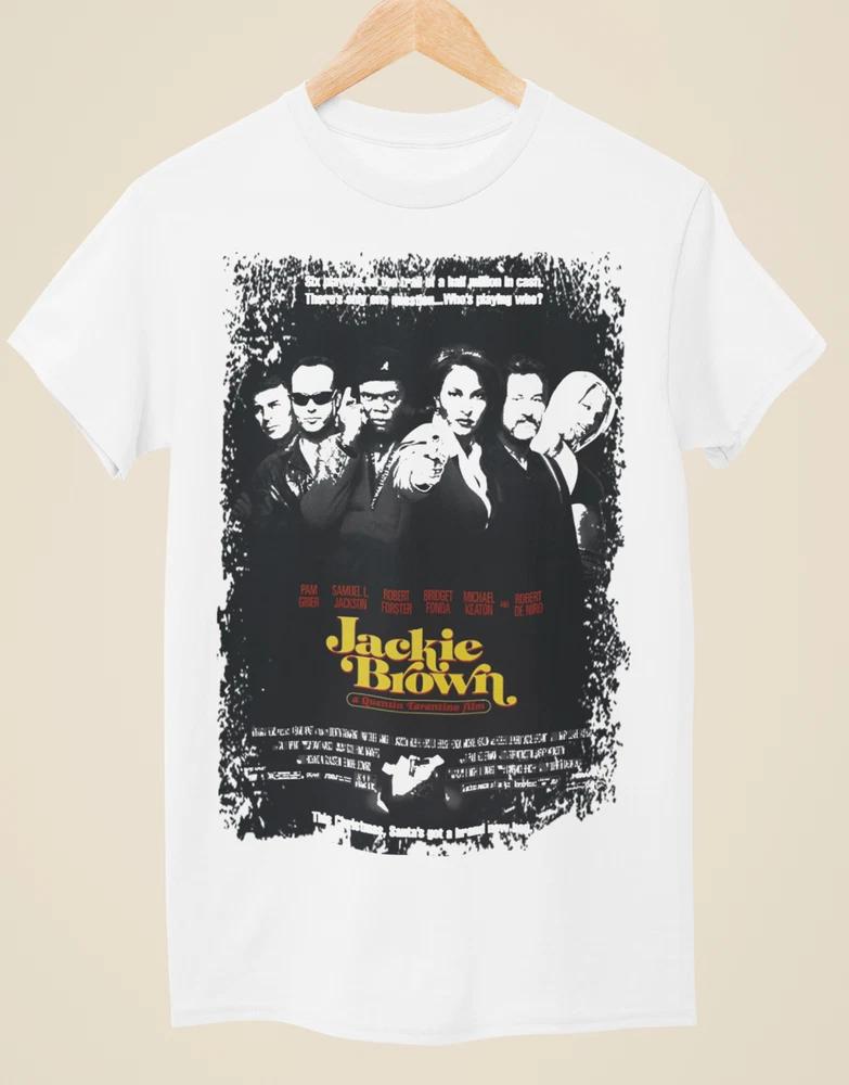 Jackie Brown Movie Poster Inspired Unisex White TShirt S