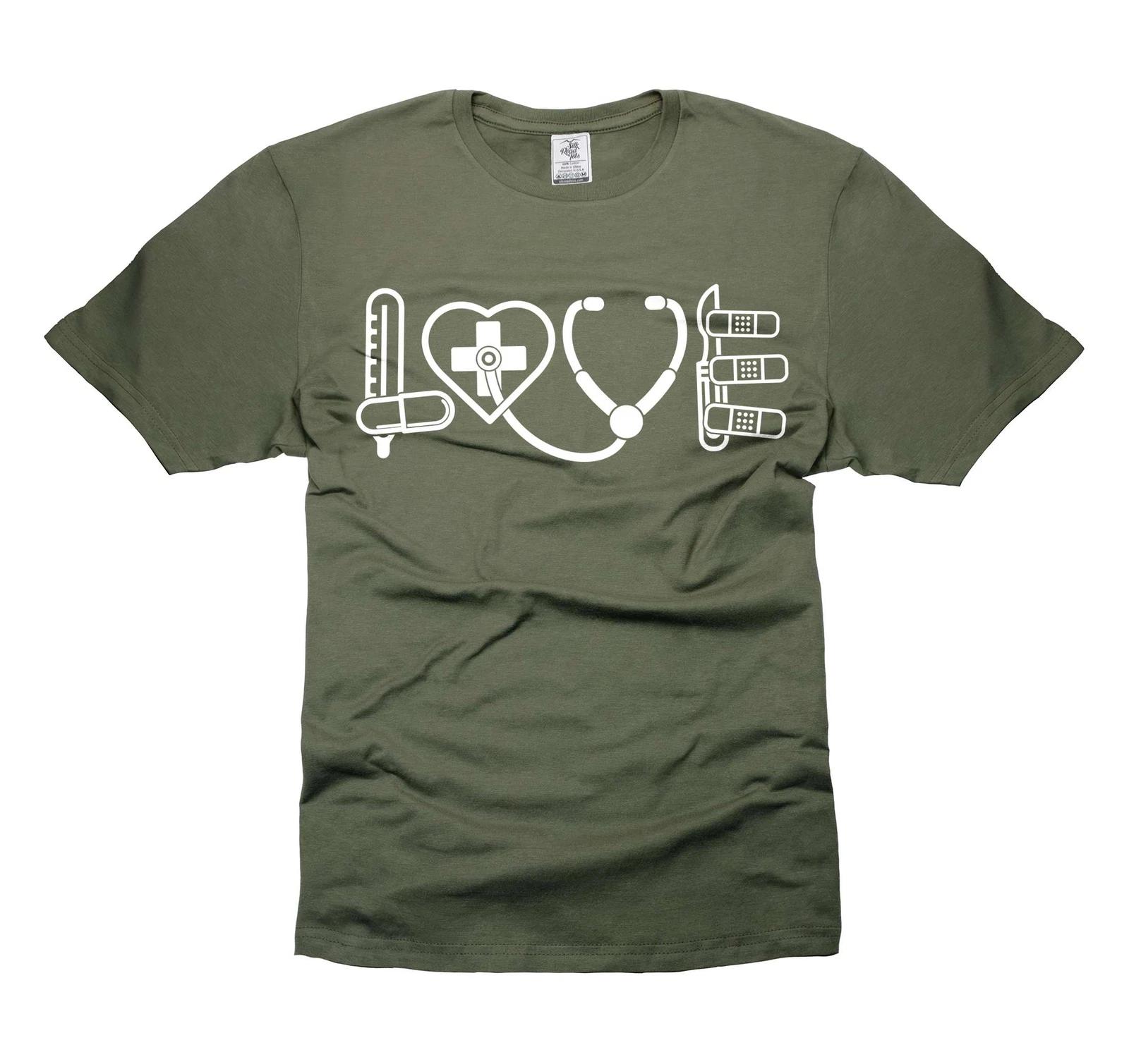 Love Shirt Nurse T-shirt CNA Gifts for Nurse Birthdays Christmas present shirt 4XL