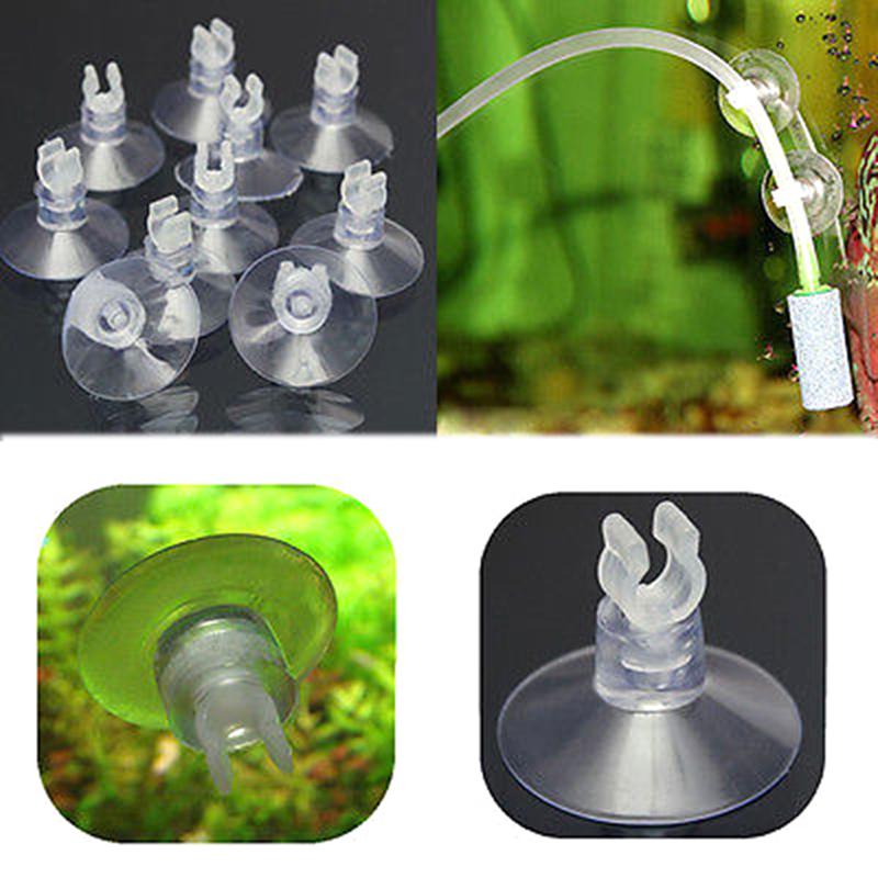 10 Aquarium Fish Tank Suction Cup Sucker Holders For Air Line Tube Hose Pump