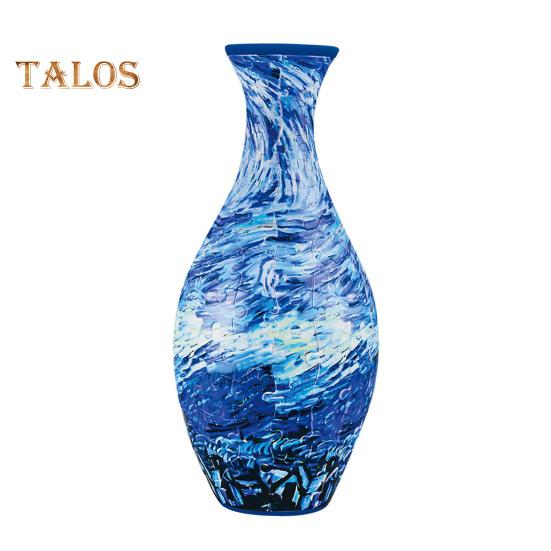 

3D пазл ваза DIY ручной работы Цветочный замок Морская волна Лодка Принт Цветочные растения Держатель Контейнер Детская развивающая головоломка Строительная игрушка C