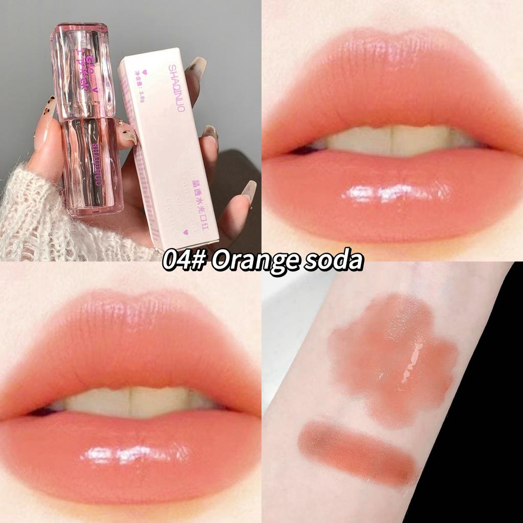 SHAQINUO Rossetto Lucido Trasparente Cristallo