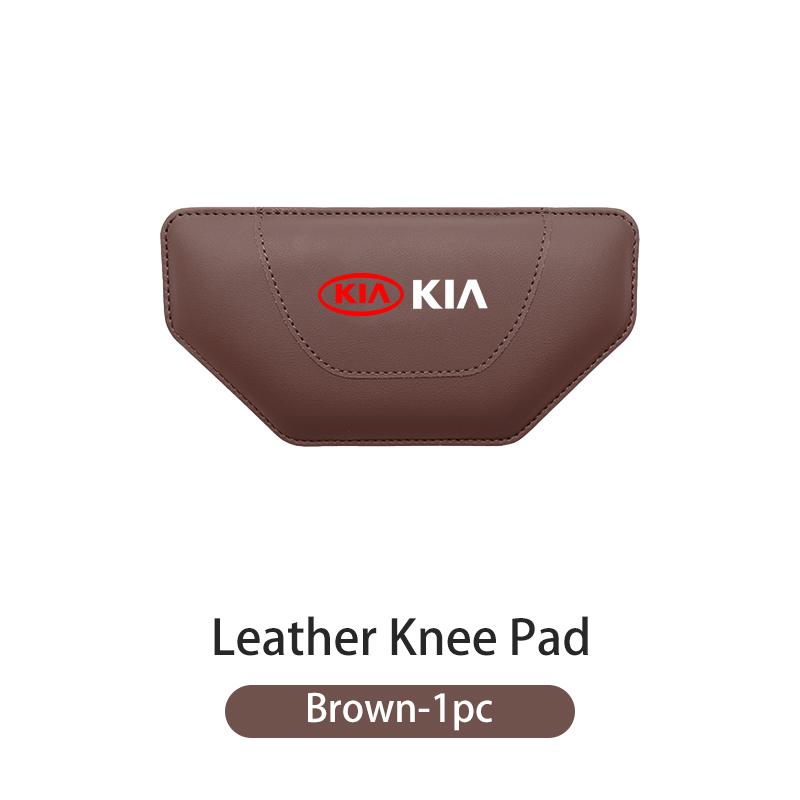 AAOI1 For KIA Car Leather Knee Pad Leg Pad Hand Inside Armrest Leg Pad Support Accessories Sorento Stinger Soul Spectra Niro Cadenza