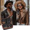Husă microfon wireless pentru sisteme JBL Wireless 2-Mic, geantă de călătorie pentru microfoane duble portabile pentru cântat sau karaoke, include receptor, adaptor și baterii AA