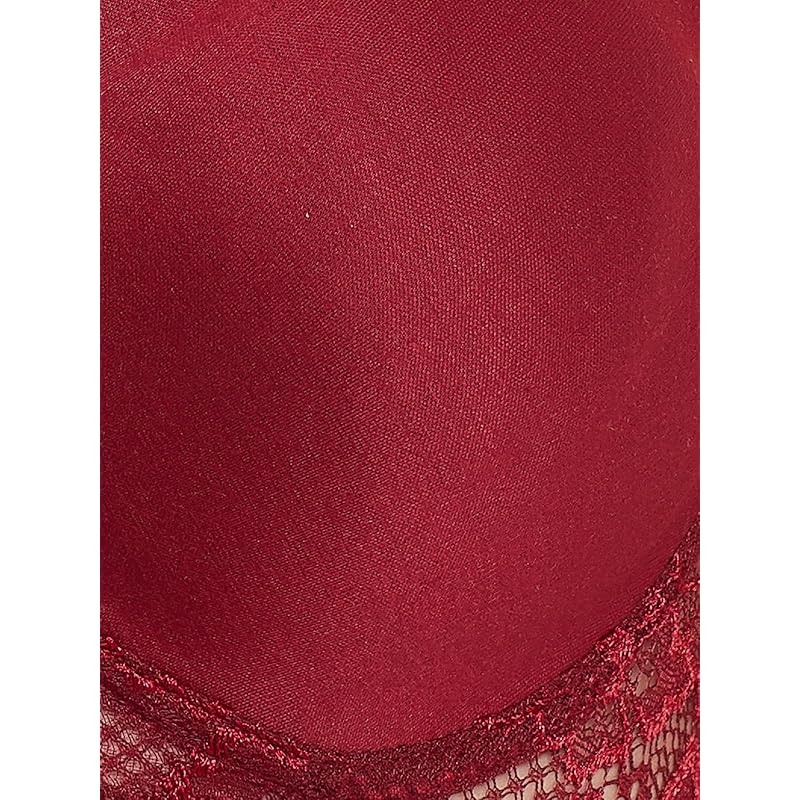 Clovia Women s Cotton Lightly Padded Wire Free T-Shirt Bra (BR1280P0934B_Red_34B) 34B красный