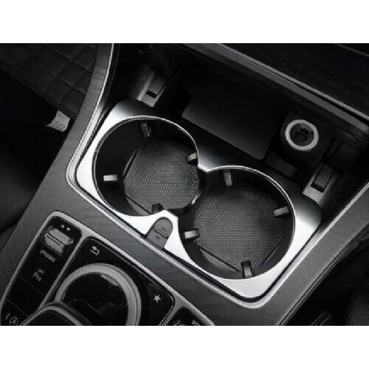 Fit For Benz GLC X253 2016- Cover Trim ABS Silver Central Console Water Cup