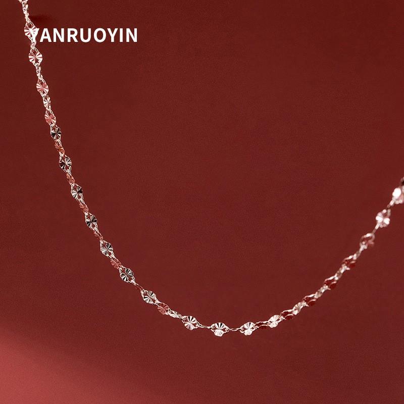 Womens Chain Necklace Snake Bone Water Wave Box O-shaped Clavicle Fashion Jewelry