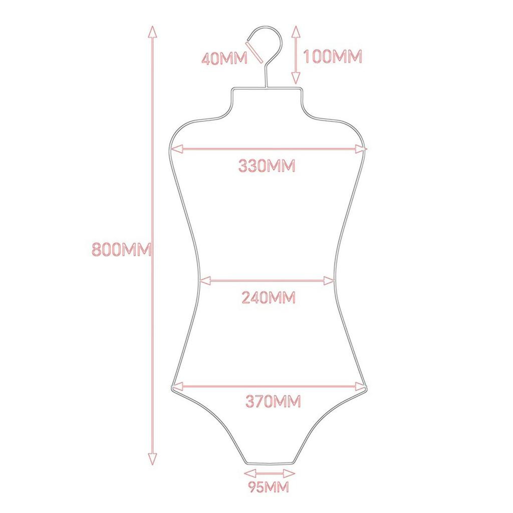 Swimsuit Hanger Metal Bathing Suit Hanger for Show Window Boutiques Wardrobe