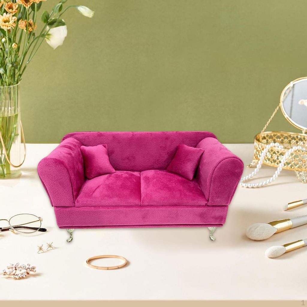 Sofa Schmuckkästchen Vitrine Sammlerstück Staubdicht Tragbarer Organizer Schmuck für Ringe