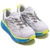 HOKA Clifton L Suede Lunar Rock Diva Blue Men Sneakers Grey 1122571-LRDB