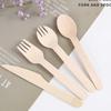Wooden Eating Utensils Pack of 100 Disposable Cutlery Spoon Fork Knife Birchwood Cutlery Set Environmentally Friendly