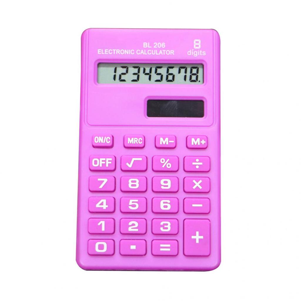 Candy Color 8 Digits Pocket Mini Electronic Calculator Students Office Supplies