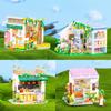 Cafe Street Scene Building Blocks For Girls Plastic Abs Material